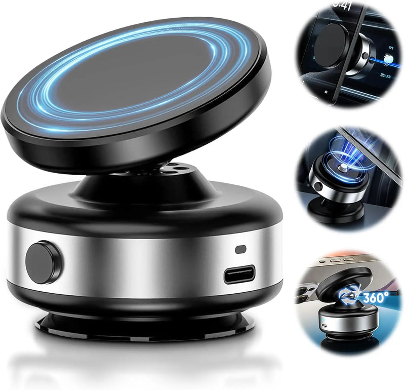 Suporte smartphone magnético - 360 ° Suporte de telefone de rotação display gps celular